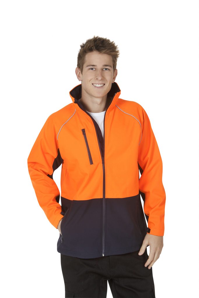 J86 Hi Vis Soft Shell Jackets Day Use - Blue Whale